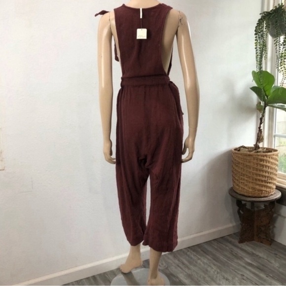 free people jumpsuit C rum raisin - Picture 7 of 16